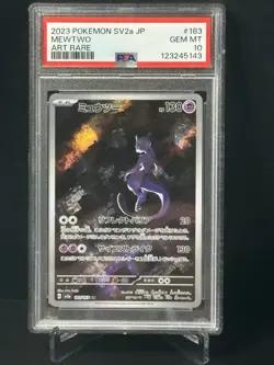 2023 POKEMON JPN SV2A-POKEMON 151 ART RARE #183 MEWTWO PSA 10 - Image 1