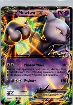 Pokemon TCG Mewtwo-EX XY183 XY Black Star Promos Holo NM - Image 1