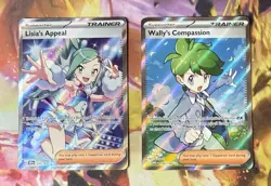 Pokemon Full Art Trainer Lot - Lisia's Appeal & Wally's Compassion - Image 1