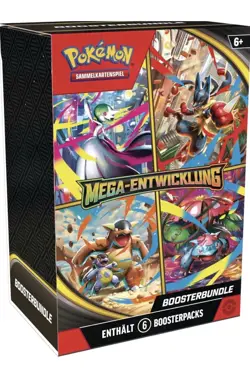 Pokemon-Sammelkartenspiel: Boosterbundle Mega-Entwicklung (6 Boosterpacks) - Image 1