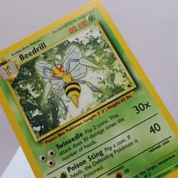 Pokemon TCG - Beedrill 17/102 Base Set Rare WOTC 1999 - EXC/NM - Image 1