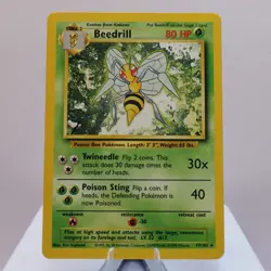 Pokemon TCG - Beedrill 17/102 Base Set Rare WOTC 1999 - EXC/NM - Image 2