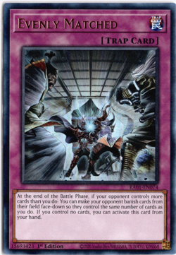 Yugioh - Evenly Matched Ultra Rare RA01-EN074, Near Mint, 1st Edition - Image 1