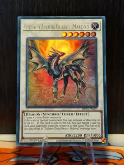 Yugioh MP24-EN203 Golden Cloud Beast - Malong Ultra Rare 1st Ed NM/LP - Image 1