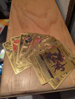 Lot Of 13 Fake Golden Pokemon Cards, Ex's And More - Image 1