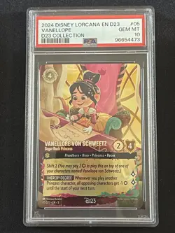 Disney Lorcana PSA 10 Vanellope Von Schweetz Sugar Rush Princess D23 Promo Card - Image 1