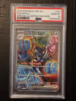Pokemon TCG Palafin EX PSA 10 Prismatic Evolutions Sir English Card 151/131 - Image 1