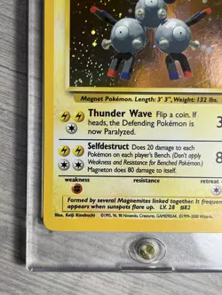 Magneton Base Set 2 9/102 - 1999 WOTC Rare Vintage Holo Pokemon TCG LP Card - Image 5