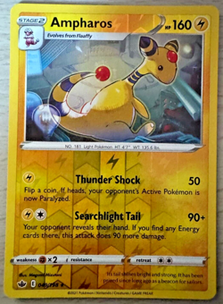 Pokemon TCG Ampharos 049/198 Chilling Reign Reverse Holo Rare Card - Image 1