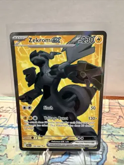 Zekrom GX 230 HP Pokemon Card - Voltage Burst & Slash Moves - Image 1