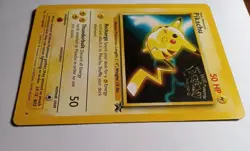 POKEMON Card Pikachu WB Movie Gold Stamp Black Star Promo #4 NM - Image 3