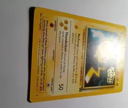 POKEMON Card Pikachu WB Movie Gold Stamp Black Star Promo #4 NM - Image 4