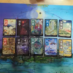 MTG FOIL Ukiyo-e Art Kamigawa Neon Dynasty Basic Lands Full Set - Image 1