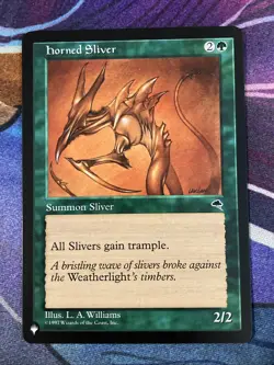 Horned Sliver (x1) MTG The List - Mystery Booster 2 - Image 1