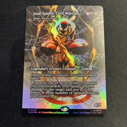 Iron Spider, Civil Warrior - Marvel (MAR) #39 NM Borderless Foil MTG - Image 1