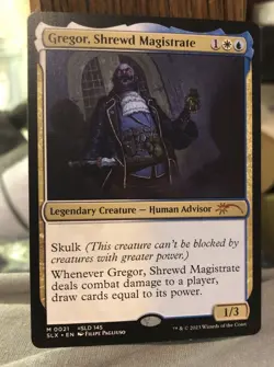 Gregor, Shrewd Magistrate - Secret Lair - NM - Magic: The Gathering - MTG - Image 1