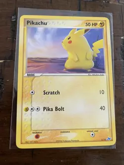 Pokemon TCG Pikachu EX Trainer Kit 1 Blue 6/10 Regular Common-LP - Image 1