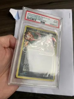 2006 Pokemon EX Dragon Frontiers GOLD STAR Charizard Holo 100/101 PSA 2 - Image 2