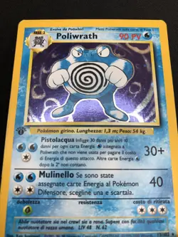 Pokemon Poliwrath 13/102 Set Base Rara Holo Prima Edizione Wizards ITA Vintage - Image 4
