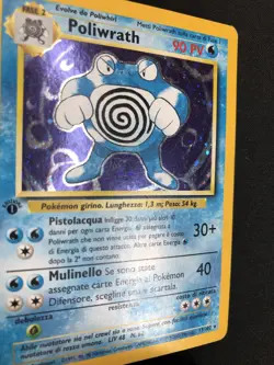 Pokemon Poliwrath 13/102 Set Base Rara Holo Prima Edizione Wizards ITA Vintage - Image 5