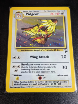Pokemon TCG Pidgeot 14/130 Base Set 2 Holo WOTC 1999 - Light Play Excellent - Image 3