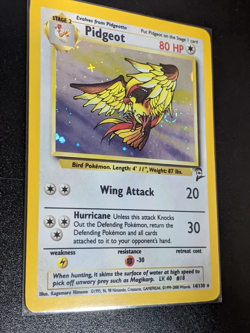 Pokemon TCG Pidgeot 14/130 Base Set 2 Holo WOTC 1999 - Light Play Excellent - Image 5