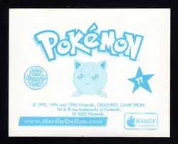 CHARMANDER STICKER #77 POKEMON SERIES 2 COLLECTION MERLIN 2000 (BLUE ALBUM) - Image 2