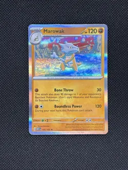 Pokemon TCG MAROWAK 105/165 Holo SV 151 - Image 1