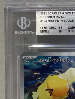2025 Pokemon Misty's Psyduck Destined Rivals IR DRI EN 193/182 Mint Condition 9 - Image 2