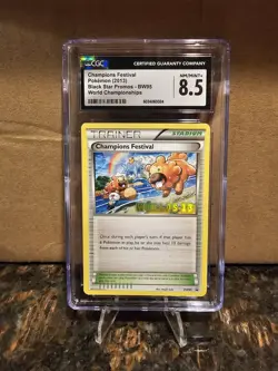 2013 Pokemon BW Black Star Promo World Champions Festival #BW95 CGC 8.5 NM-MT+ - Image 1