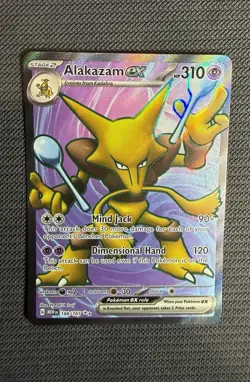 Alakazam EX Full Art 188/165 Near Mint Scarlet Violet 151 Pokemon TCG - Image 2