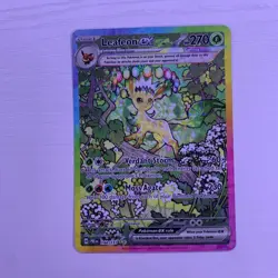 Pokemon TCG Leafeon ex SV: Prismatic Evolutions 144/131 SIR Holo - Image 2