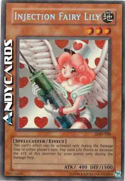 INJECTION FAIRY LILY (Lily Iniezione Fatata) Segreta • LOD EN100 • Unl • Yugioh! - Image 1