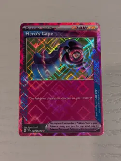 Pokemon Card - Hero's Cape 152/162 Sv05: Temporal Forces ACE SPEC Rare - Image 1
