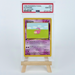 Pokemon TCG Slowpoke Fossil, 1st Edition, Regular Card 55/62 PSA 10 Gem MT - Image 1
