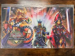 Yugioh Back To Duel Playmat Court Of Cards Jacks Queens Kings Knight OTS Sealed - Image 1