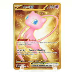 Pokemon Mew EX 205/165 Scarlet and Violet 151 Gold Hyper Rare Card NM Condition - Image 1