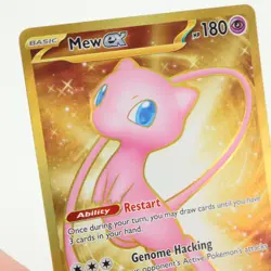 Pokemon Mew EX 205/165 Scarlet and Violet 151 Gold Hyper Rare Card NM Condition - Image 4