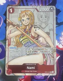 Nami 25th Anniversary Alternate Art OP01-016 One Piece Promo AA Card Foil - Image 1