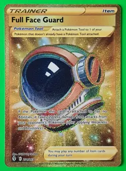 Pokemon Card - Full Face Guard 231/203 Evolving Skies Secret Rare Holo NM - Image 1