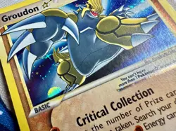 Groudon Gold Star Pokemon TCG Card EX Delta Species Ultra Rare Holo 111/113 ⭐ - Image 2