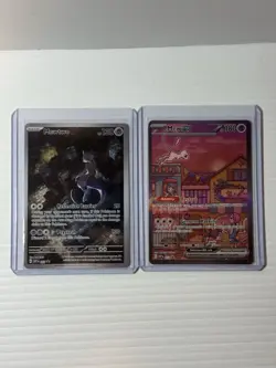Pokemon TCG Mew EX 053 & Mewtwo 052 Promo Cards - Image 1