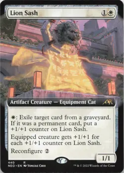 Lion Sash (Extended Art) R Kamigawa: Neon Dynasty 440 - LP MTG - Image 1