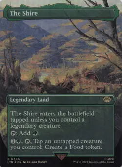 The Shire (Borderless) Lord of The Rings Foil Rare #345 NM MTG - Image 1