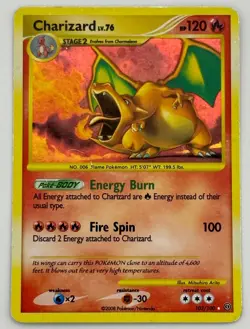 2008 Pokemon Diamond & Pearl Stormfront Charizard #103/100 - Image 3