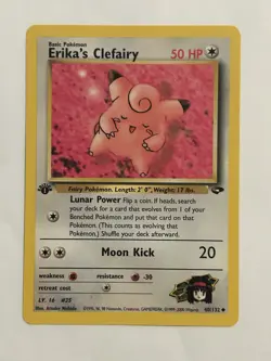 Pokemon TCG Erika's Clefairy 1st Edition Gym Challenge 40/132 - Image 1