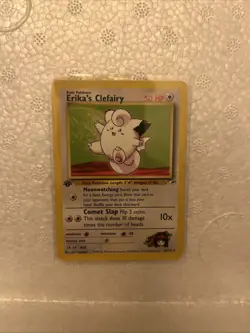 Pokemon TCG Erika's Clefairy Gym Heroes 25/132 First Edition - Image 1