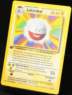 Pokemon TCG Lektrobal BS 21/102 1.Edition (1st) Rare Basis-Set [G] Base| 1999 DE - Image 3