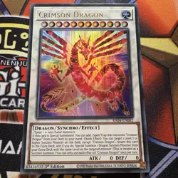 Yugioh! Crimson Dragon Ultra Rare - RA04-EN061 1st Edition - Englisch - Image 1