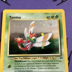 Yanma 17/75 Holo Rare Neo Discovery Pokemon Card Excellent - Image 2